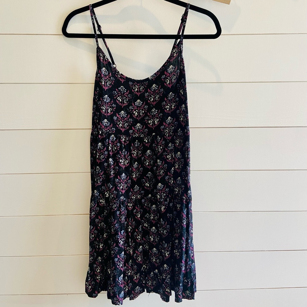 MOSSIMO | TARGET | Blue Printed Tiered Dress